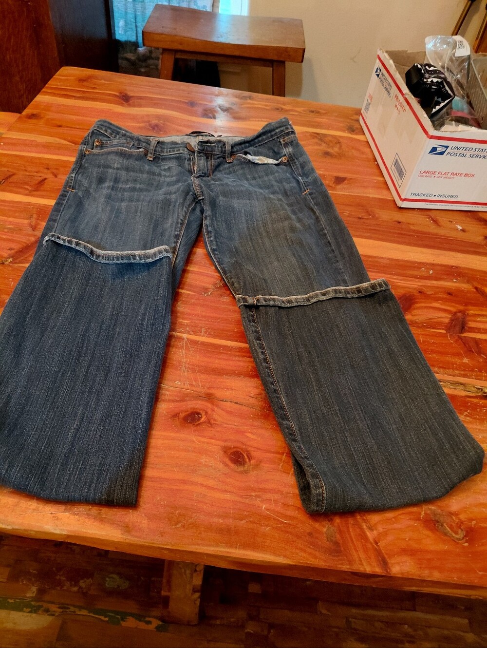 Abercrombie Juniors Boot Cut Jeans Size 6-7 Long